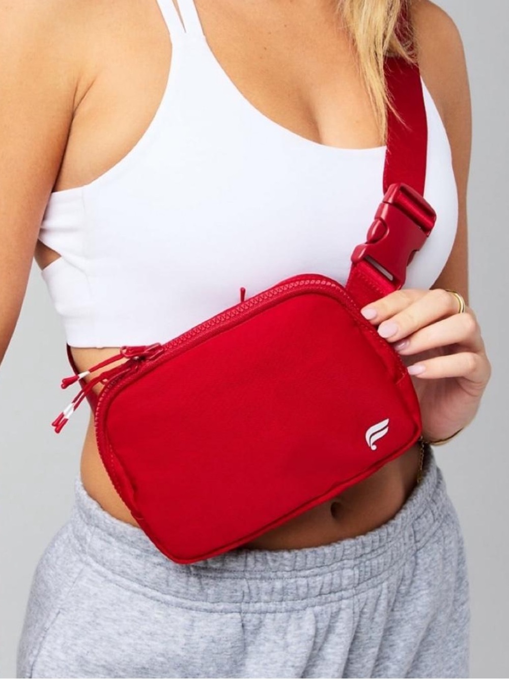 Fabletics Red Crossbody Belt Bag